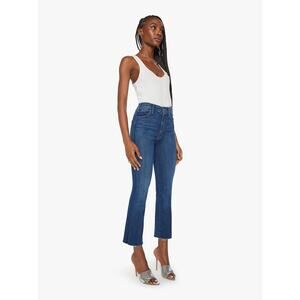 Mother The Hustler Ankle Fray Jeans Home Movies Wash Size 26 Women's Denim